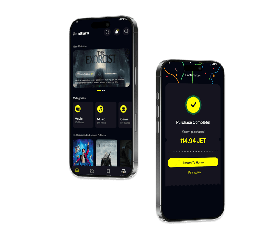 JointEarn app preview